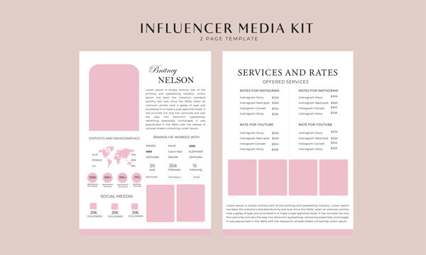I will design press kits, travel, fashion, blogger, beauty, and influencer media kit