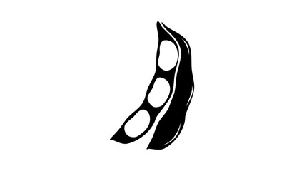 soy emblem, black isolated silhouette