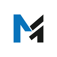 M letter logo design vector