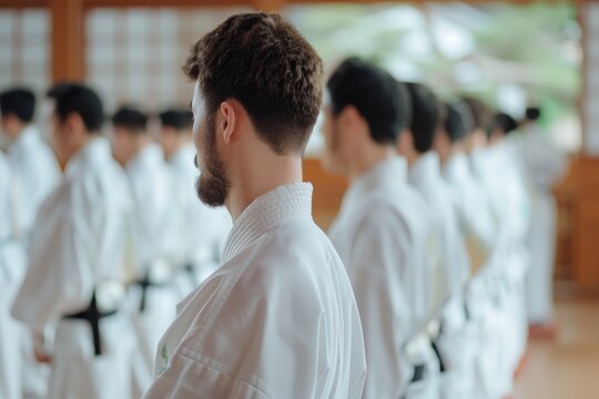 Zen Harmony: Traditional Martial Arts Ceremony in Historic Dojo