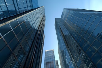 tall office buildings by generative ai