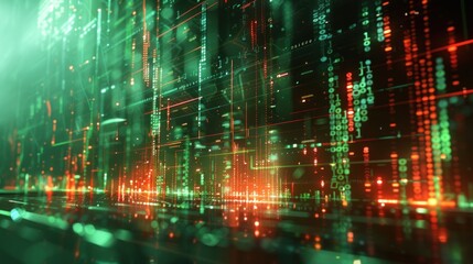 Naklejka premium Digital Code Abstract Background