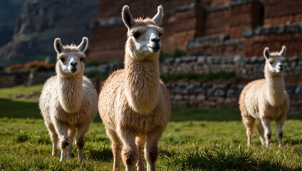 Obraz premium The historical significance of llamas in ancient civilizations like the Incas ai_generated