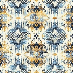 Flower Grid Pattern for Home Decor and Textile Design