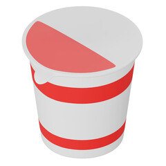 カップラーメンの3Dイラスト