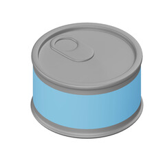 缶詰の3Dイラスト