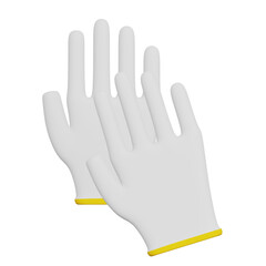 軍手の3Dイラスト