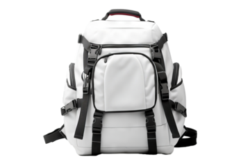 High-resolution backpack PNG mockup with transparent background for product design and branding presentations