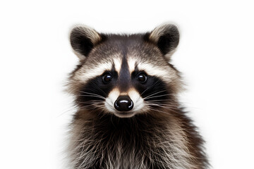 Obraz premium raccoon white background
