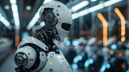 Fototapeta premium Effective AI regulation requires ongoing monitoring and evaluation to adapt to changing technological landscapes and emerging risks.