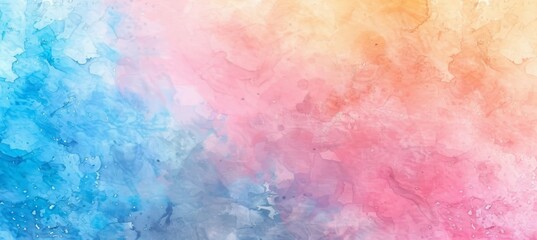 Fototapeta premium Soft Pastel Watercolor Background: Serene Color Palette