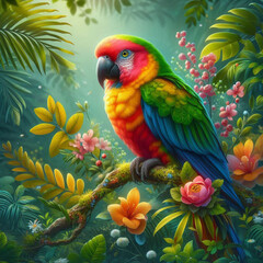 ai generated birds background