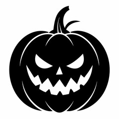 halloween pumpkin black vector silhouette