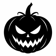 halloween pumpkin black vector silhouette