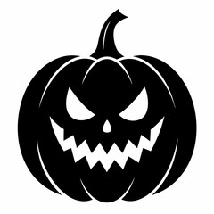 halloween pumpkin black vector silhouette