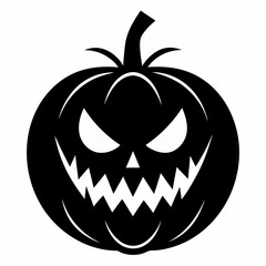 halloween pumpkin black vector silhouette