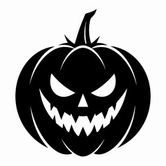 halloween pumpkin black vector silhouette