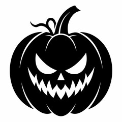 halloween pumpkin black vector silhouette