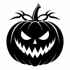 halloween pumpkin black vector silhouette
