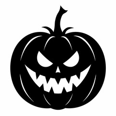 halloween pumpkin black vector silhouette