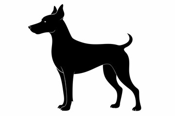 Bella dog black silhouette vector, Dogs and puppies in different breed, Bella, corgi, golden retriever, puppy, bulldog, retriever, 
