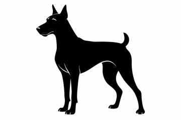 Bella dog black silhouette vector, Dogs and puppies in different breed, Bella, corgi, golden retriever, puppy, bulldog, retriever, 
