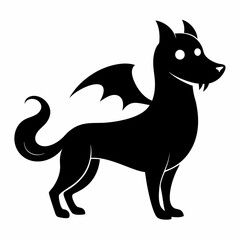 halloween ghost dog black vector silhouette