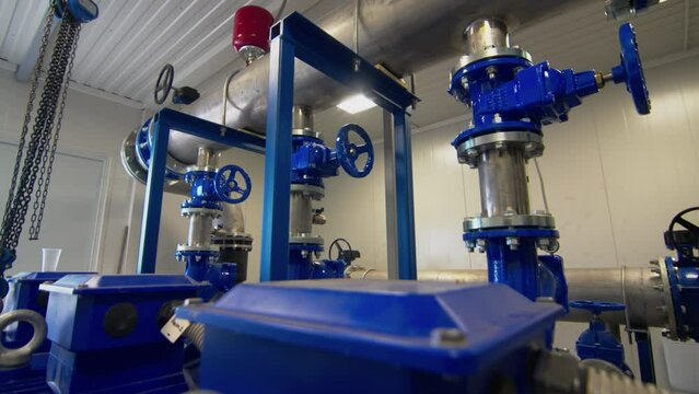 System for pumping water into tanks. Equipment ensures fast and efficient functioning. Enhancing efficiency of industrial facility operations