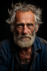 Obraz premium portrait of old man looking at the camera.