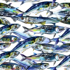 Sardine Fish Pattern for Textiles