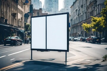 blank street sign