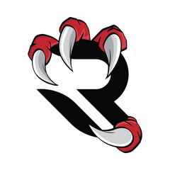 tiger claw vector illustration wild paw