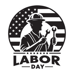 Labor day vector template