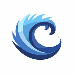 Fototapeta premium Abstract Blue Wave Design