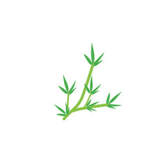 bamboo leaf vector icon