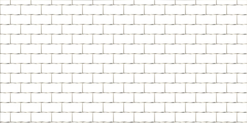 Obraz premium White brick wall background. architecture construction stone block brick wallpaper. seamless building cement concrete wall grunge background. 