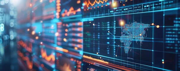 AI analyzing big data for business insights, Innovation, Data Analytics