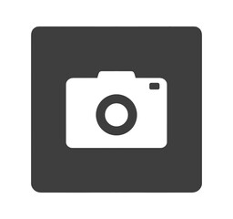 シンプルな黒色のカメラマーク