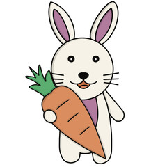 Rabbit with carrot