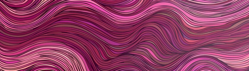 Obraz premium Magenta tourmaline wave pattern minimal vector ill 107