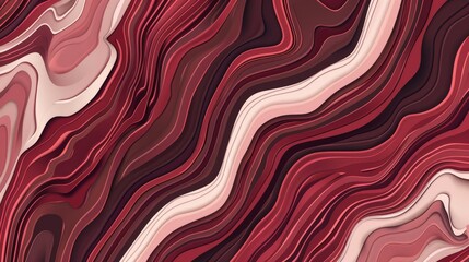 Fototapeta premium Maroon jasper wave pattern minimal vector illustra 104