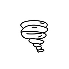 tornado doodle icon