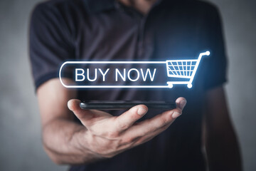 Buy Now. Online shopping. Business concept