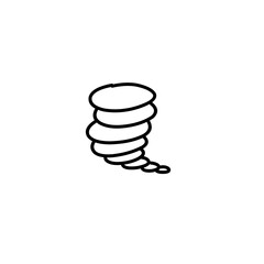 tornado doodle icon