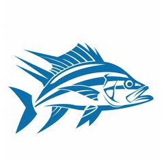 Blue Fish Illustration