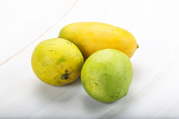 Fresh sweet and juicy mango heap