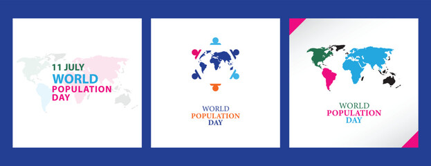 World Population Day 11th july ,post, banner, Design social media template design