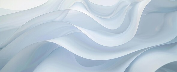 Fototapeta premium Abstract Light Blue Swirling Waves