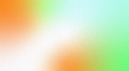 Abstract textured background blending green orange with noise gradient for wallpaper banner poster design
