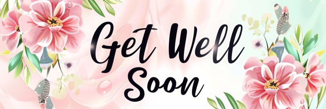 Get well soon greeting card